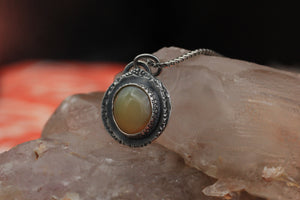 Oregon Opal Sterling Silver Pendant